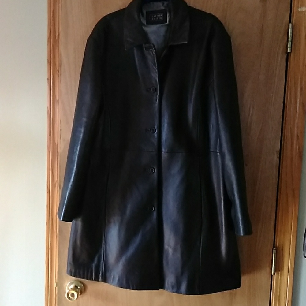 Leather coat